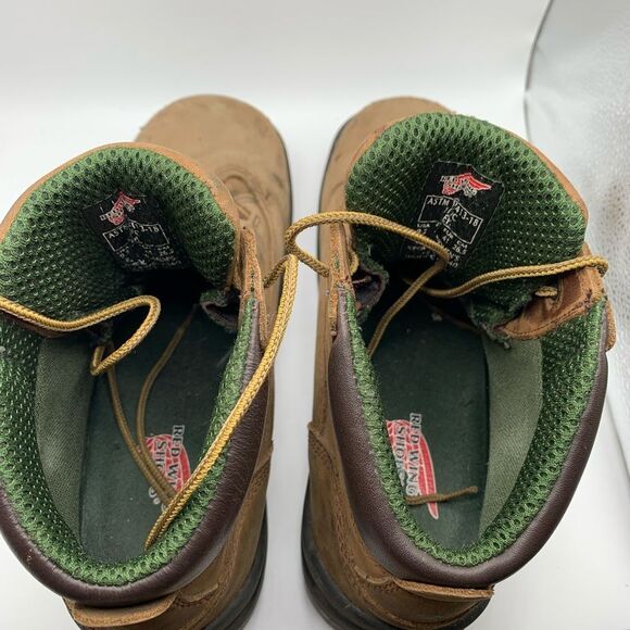Red Wing King Toe Brown 6" Work Boot Safety Shoe Women's Size 9.5 Model 3540 - Picture 7 of 8